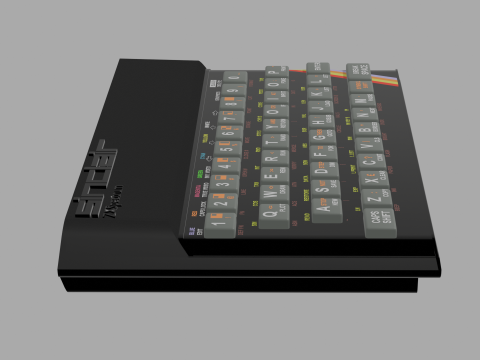 SINCLAIR ZX SPECTRUM 1982 3D 模型