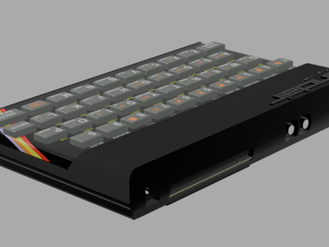 SINCLAIR ZX SPECTRUM 1982 3D 模型