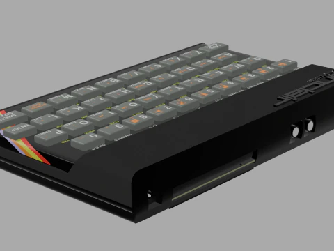 SINCLAIR ZX SPECTRUM 1982 3D Model