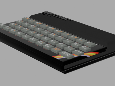 SINCLAIR ZX SPECTRUM 1982 3D 模型