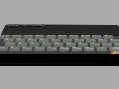 SINCLAIR ZX SPECTRUM 1982 3D 模型
