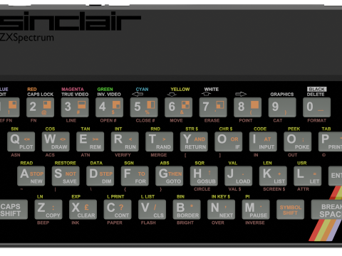 SINCLAIR ZX SPECTRUM 1982 3D 模型
