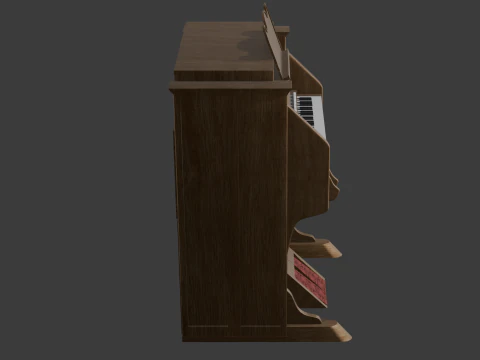 ハーモニウム 3Dモデル