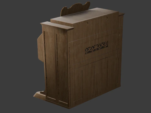 ハーモニウム 3Dモデル