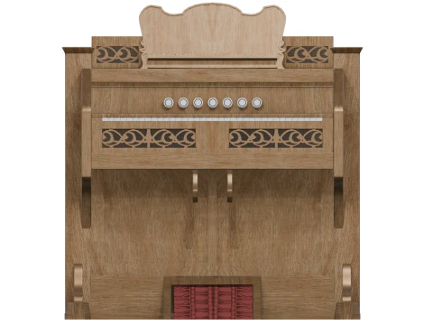 ハーモニウム 3Dモデル