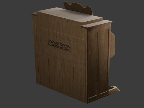 ハーモニウム 3Dモデル