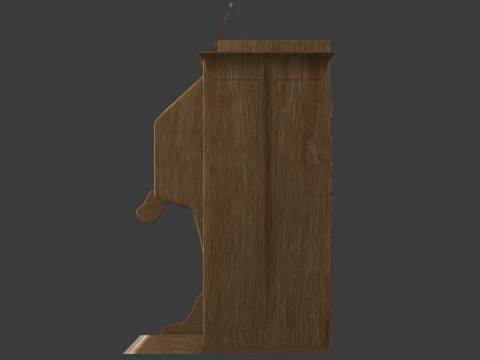 ハーモニウム 3Dモデル