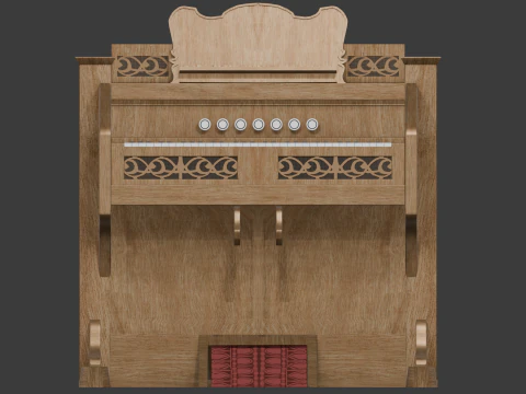ハーモニウム 3Dモデル
