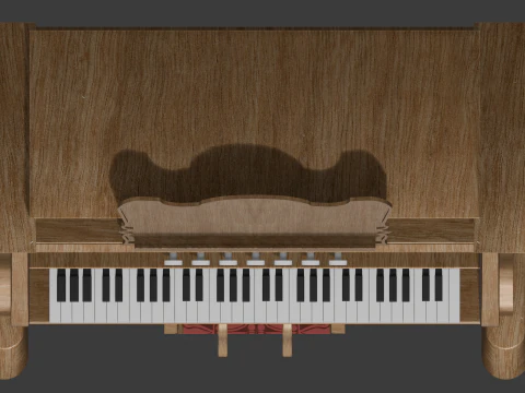 ハーモニウム 3Dモデル