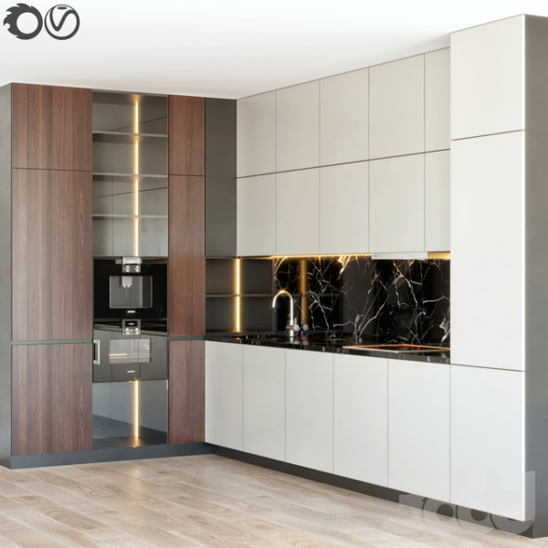 Kitchen 3D Model .c4d .max .obj .3ds .fbx .stl .blend 