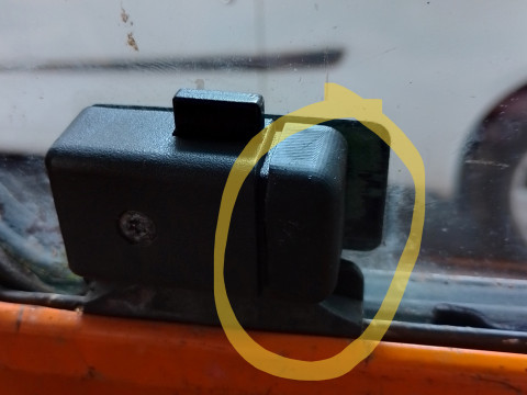 REAR WINDOW LOCKER RENAULT EXPRESS Modello 3D