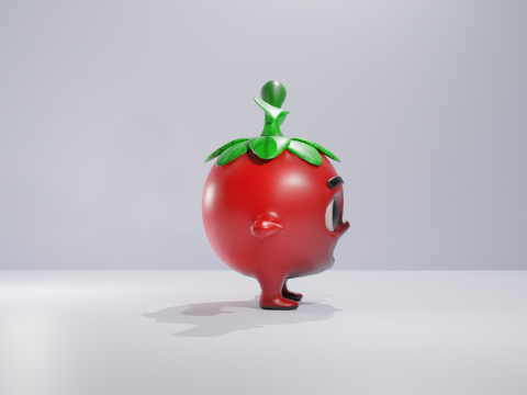 Cartoon Tomato 3D Модель