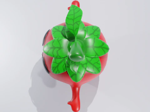 Tomate de desenho animado Modelo 3D