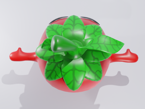 Cartoon Tomato 3D Модель