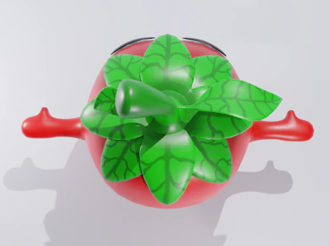 Tomate de desenho animado Modelo 3D