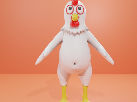 Cartoon Chicken 3D Model