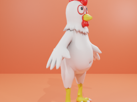 Cartoon Chicken Model 3D