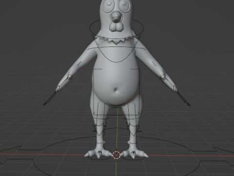 Cartoon Chicken Model 3D