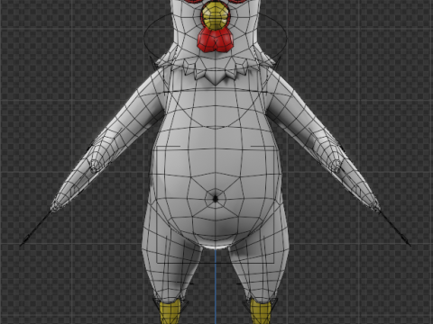 Cartoon Chicken Model 3D