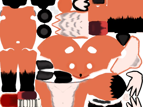 Cartoon Fox 3D Model
