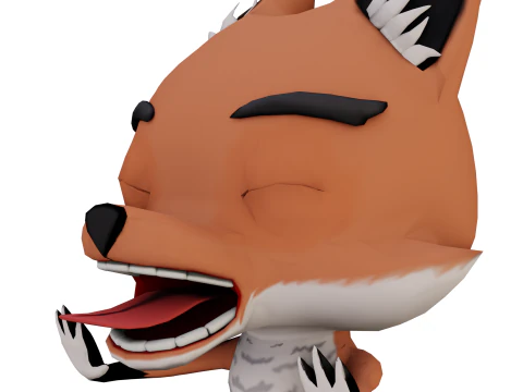 Cartoon Fox 3D Model