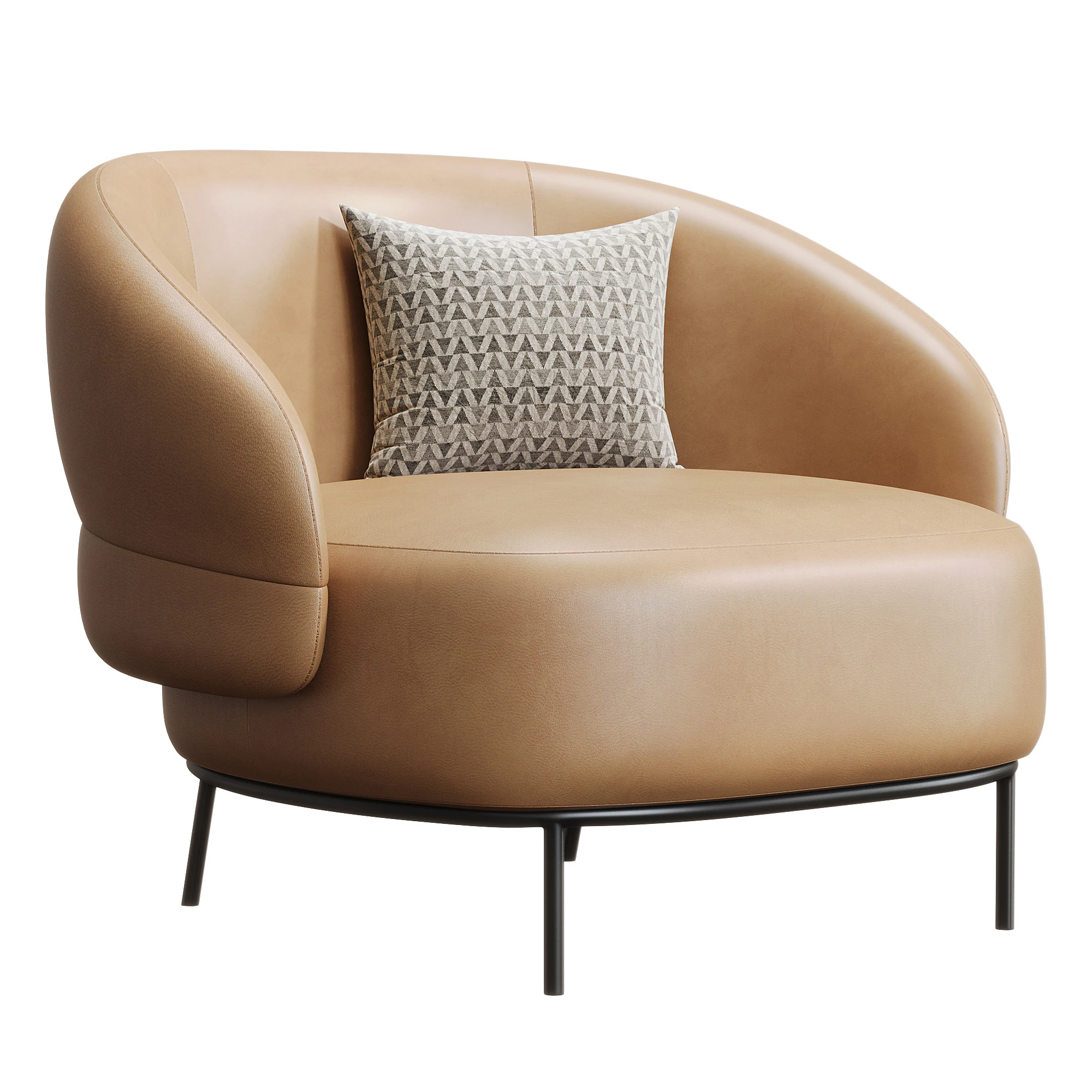 Juliet Armchair 3D Model .c4d .max .obj .3ds .fbx .stl .blend