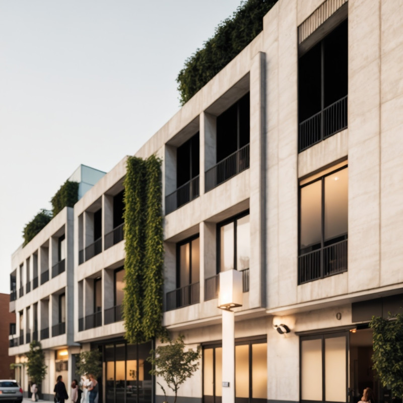 Residential building 3D Model .c4d .max .obj .3ds .fbx .stl .blend 