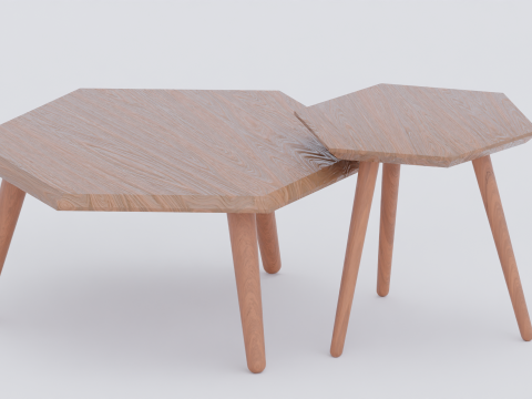 Metric Coffee Table and Metric End Table 3D Model