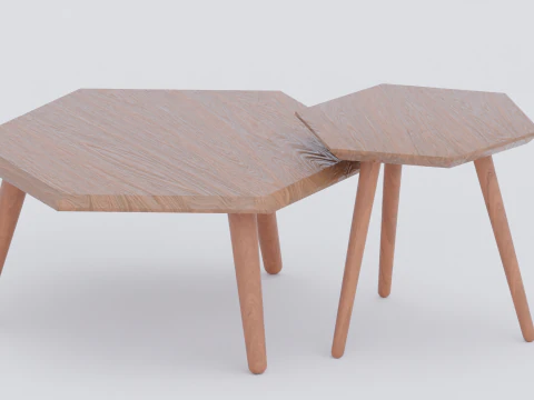Metric Coffee Table and Metric End Table 3D Model