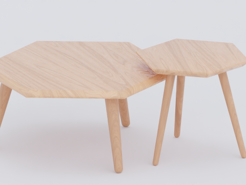 Metric Coffee Table and Metric End Table 3D Model