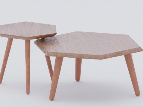 Metric Coffee Table and Metric End Table 3D Model