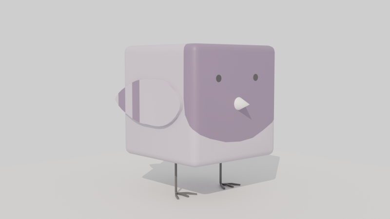 Cubic pigeon Modello 3D .c4d .max .obj .3ds .fbx .stl .blend