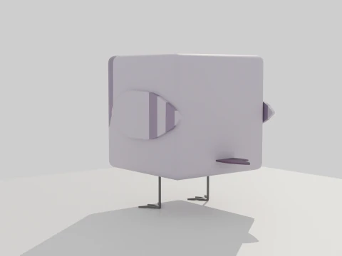 Cubic pigeon 3D Model