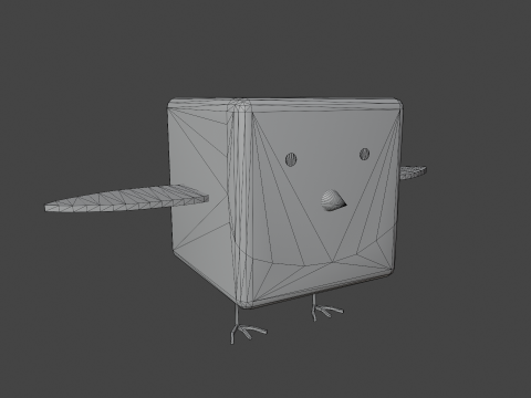 Cubic pigeon Modello 3D