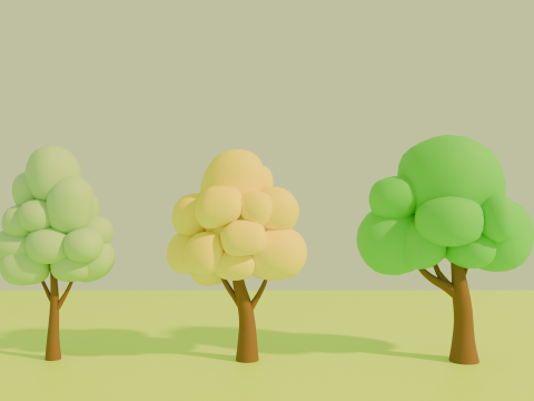 Stylized Low poly cartoon trees Modèle 3D
