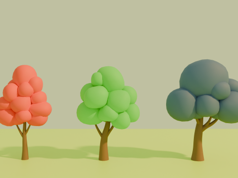 Stylized Low poly cartoon trees Modèle 3D