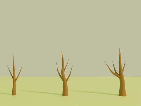Stylized Low poly cartoon trees Modèle 3D