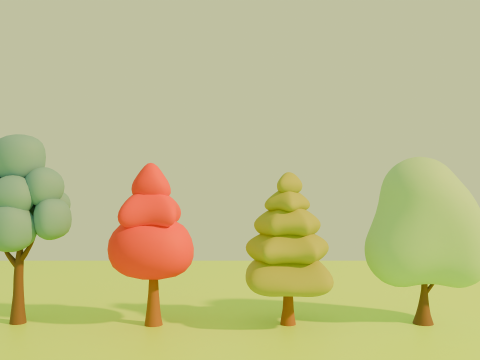 Stylized Low poly cartoon trees Modèle 3D