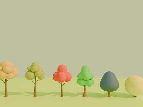Stylized Low poly cartoon trees Modèle 3D
