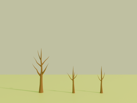 Stylized Low poly cartoon trees Modèle 3D