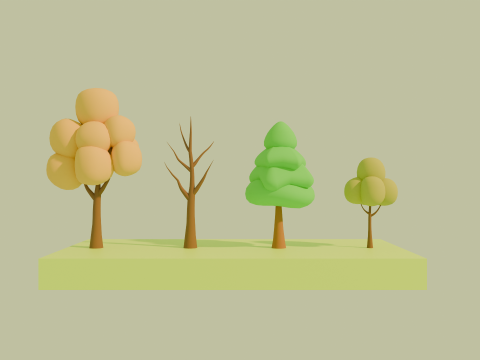 Low Poly Cartoon Trees Free Pack Modelo 3D