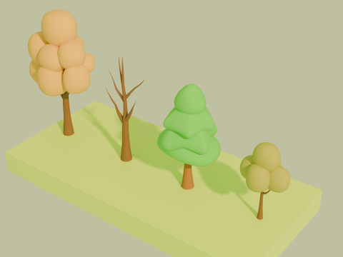 Low Poly Cartoon Trees Free Pack Modelo 3D