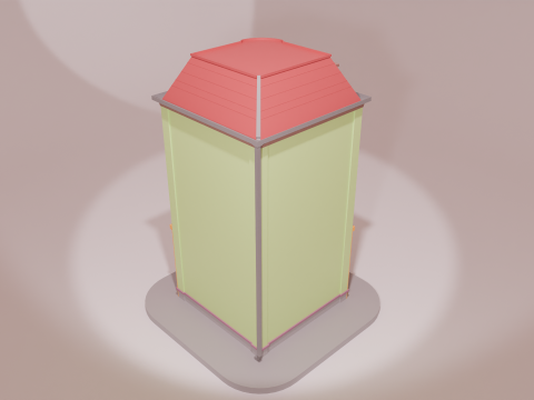 Charming Cartoon Corner House Modelo 3D