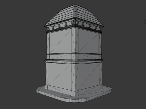 Stylized Cartoon City House 3D Model