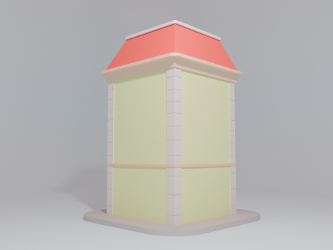Cartoon Corner House Modèle 3D