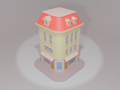 Cartoon Corner House Modèle 3D