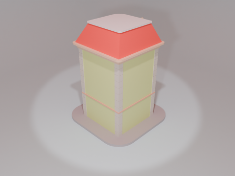 Cartoon Corner House Modèle 3D