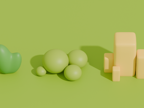Stylized Cartoon Grass and Bushes 3D Модель