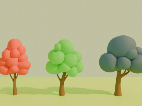 Stylized Cartoon Nature Asset Pack 3D Model