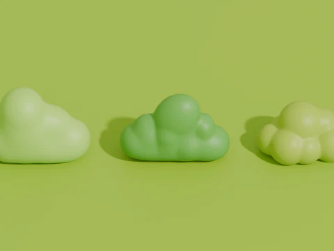 Stylized Cartoon Nature Asset Pack 3D Model